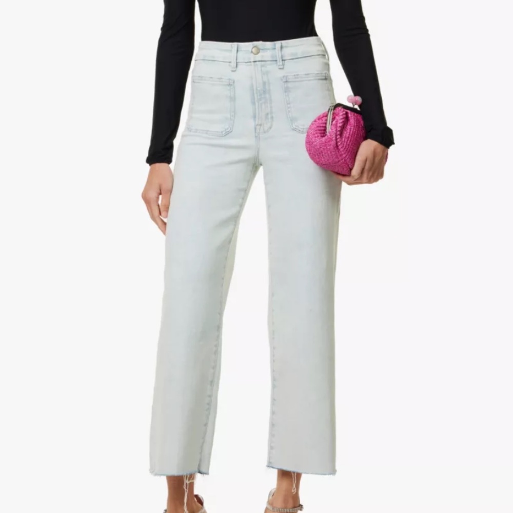 Good American High Rise Light Blue Jeans